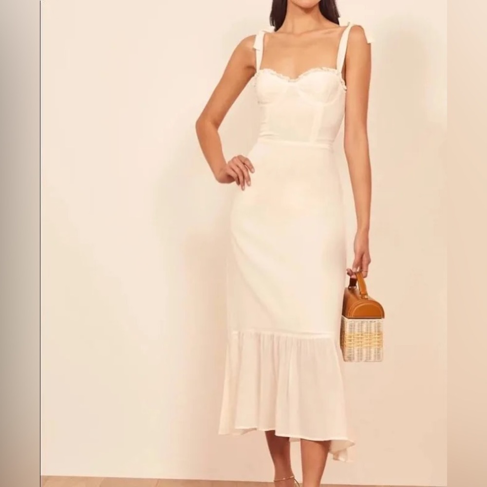 Reformation Nikita dress in ivory